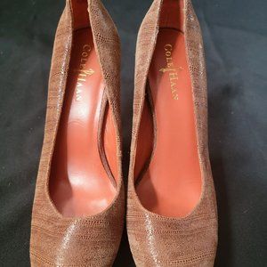 Cole Haan Nike Air Tan Textured Pumps, Size 8.5